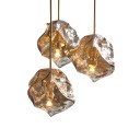 Loft Industry Modern - Glass Stone Pendant